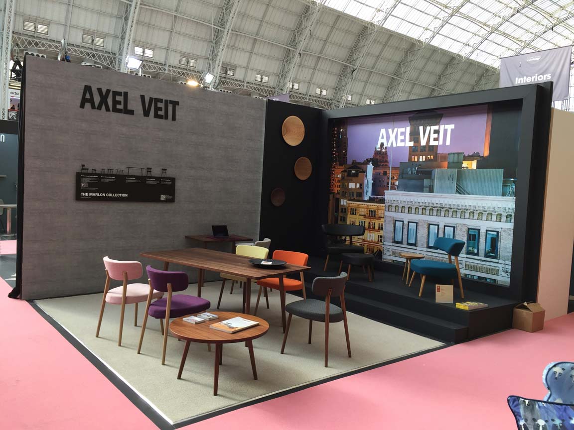 Messestand auf der 100% Design in London