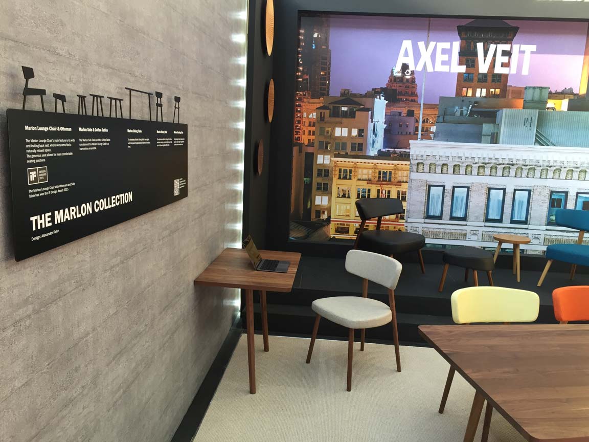 Messestand auf der 100% Design in London